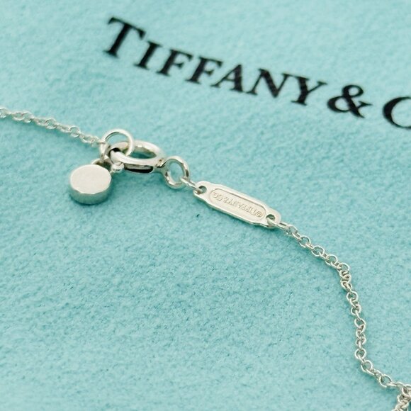 Tiffany & Co 18” Classic Chain Necklace with Mini Padlock in Sterling Silver - Picture 1 of 9